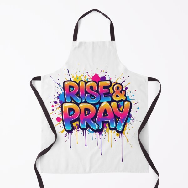Item preview, RISE & PRAY Bold Graffiti Street Art Tee designed and sold by FitnWear.