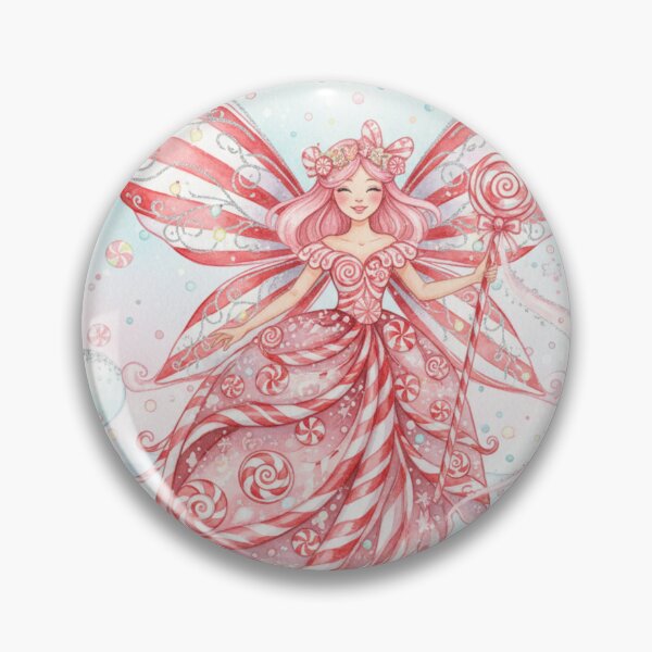 Item preview, Peppermint Whimsy Candycane Fairy designed and sold by Dream Bloom Gallery.
