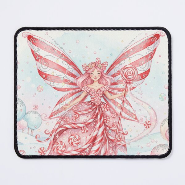 Item preview, Peppermint Whimsy Candycane Fairy designed and sold by Dream Bloom Gallery.