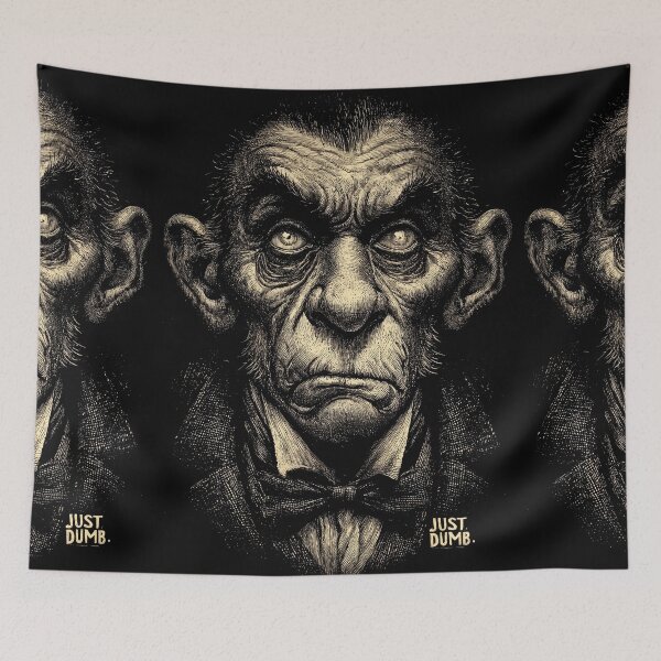 Item preview, Monkey in a suit in vintage engraving style designed and sold by Piotrek0001.