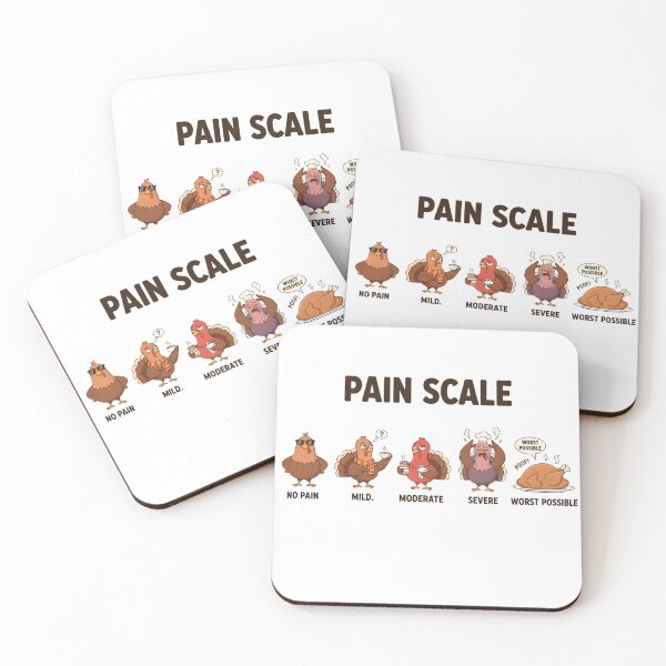 Item preview, Funny Turkey Pain Scale Thanksgiving Nurse Humor designed and sold by ArtiLush ⭐⭐⭐⭐⭐.