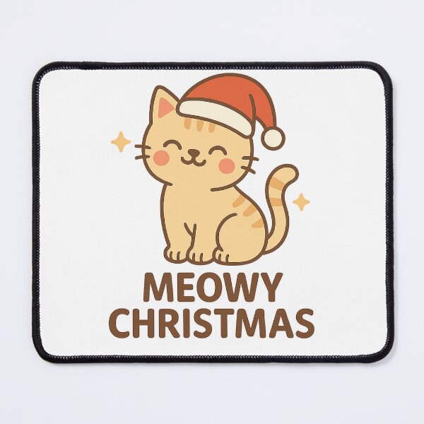 Item preview, Meowy Christmas – Cute Kawaii Christmas Cat Design designed and sold by StyleLap.
