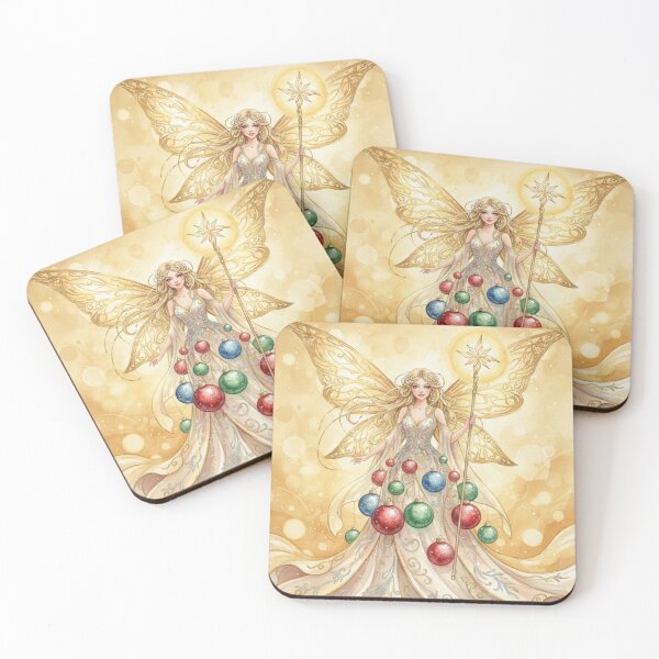 Item preview, Golden Ornament Celestia – The Christmas Light Fairy designed and sold by Oonward2021.