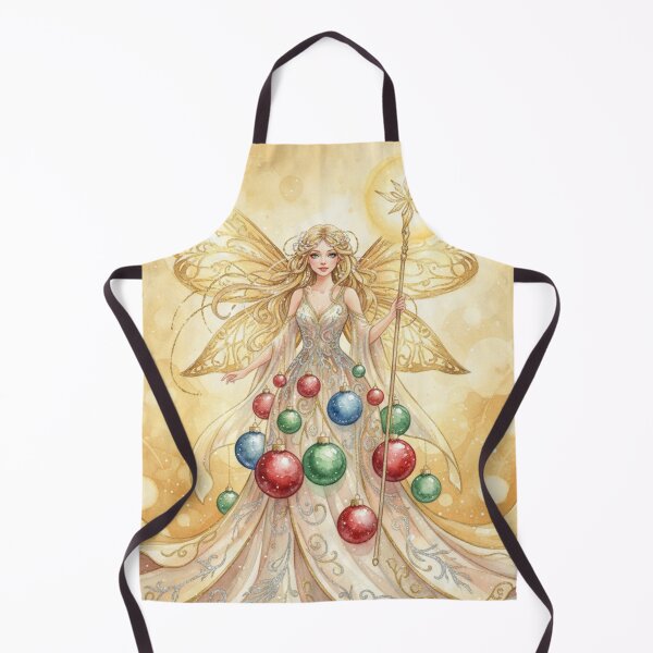 Item preview, Golden Ornament Celestia – The Christmas Light Fairy designed and sold by Dream Bloom Gallery.