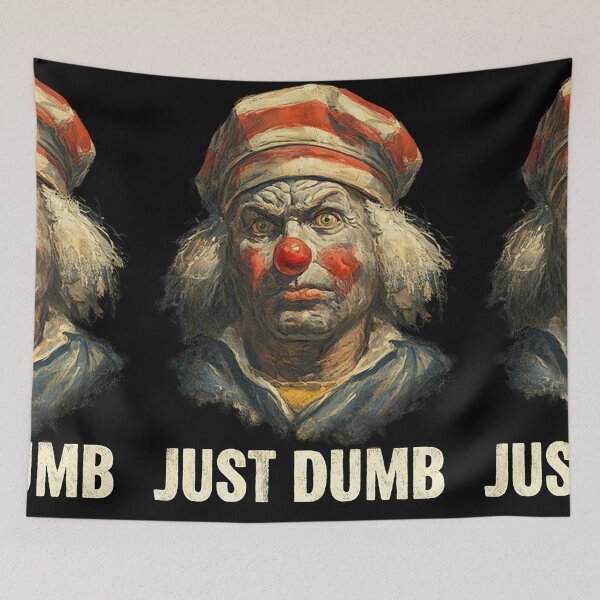 Item preview, Sad clown in hat painterly vintage portrait designed and sold by Piotrek0001.