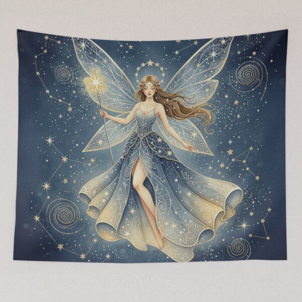 Item preview, Midnight Starlight Celestia – The Cosmic Christmas Fairy designed and sold by Oonward2021.