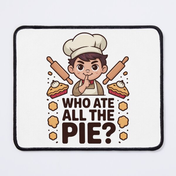 Item preview, National Pie Day Funny Chef Baking Who Ate The Pie designed and sold by chattsuede.