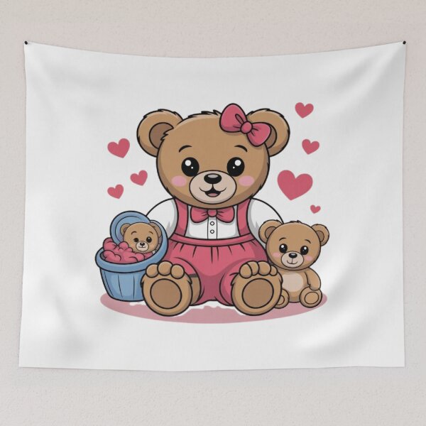Item preview, Cute Teddy Bears Polka Dot Baby Romper with Ruffles – Soft Girls’ Outfit designed and sold by artbywafa2025.