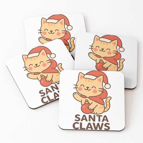 Item preview, Santa Claws – Cute Kawaii Christmas Cat Design designed and sold by StyleLap.