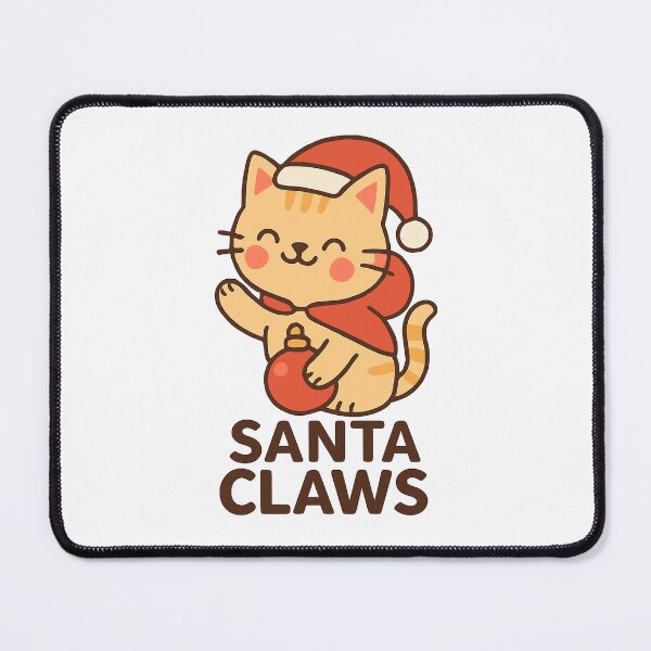 Item preview, Santa Claws – Cute Kawaii Christmas Cat Design designed and sold by StyleLap.