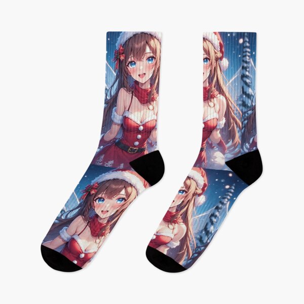 Item preview, Cute anime santa girl designed and sold by ArtsJulian.