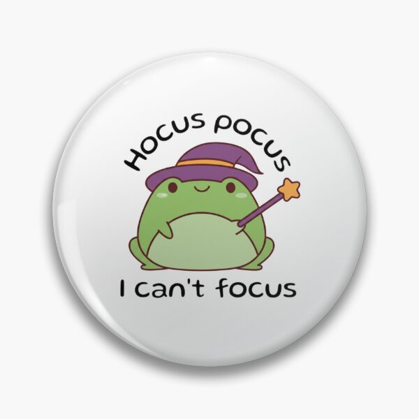 Item preview, Funny ADHD Sticker: Hocus Pocus I Can't Focus | Vinyl Decal for Laptop, Water Bottle, Neurodivergent Humor Gift designed and sold by ezuldeen48.