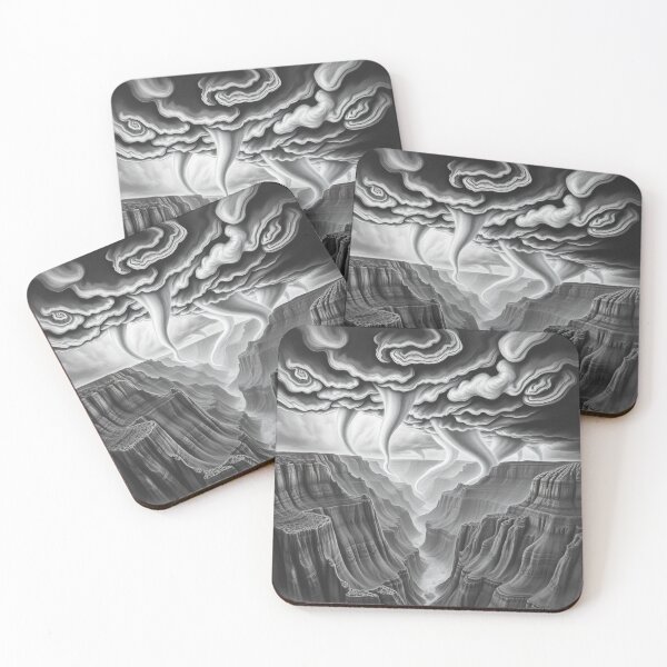 Item preview, Grand Canyon Tornado Storm - Surreal Pencil Drawing Art designed and sold by EllDAV777.