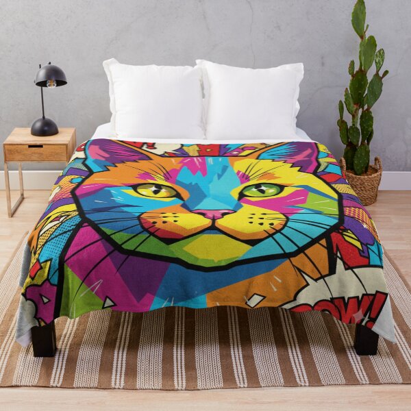 Item preview, Pop Art Cat Boom Pow – Comic Rainbow Cat designed and sold by bsbd-action.