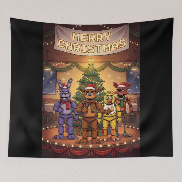 Item preview, Merry Christmas FNAF Game designed and sold by DeviantMerch.