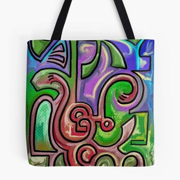 Item preview, Abstract Tribal Spirit – Geometric Design Digital Painting designed and sold by Keltoi-art.