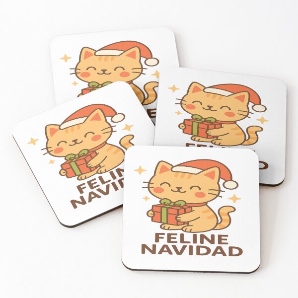 Item preview, Feline Navidad – Cute Kawaii Christmas Cat Design designed and sold by StyleLap.