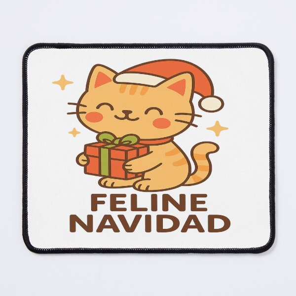 Item preview, Feline Navidad – Cute Kawaii Christmas Cat Design designed and sold by StyleLap.