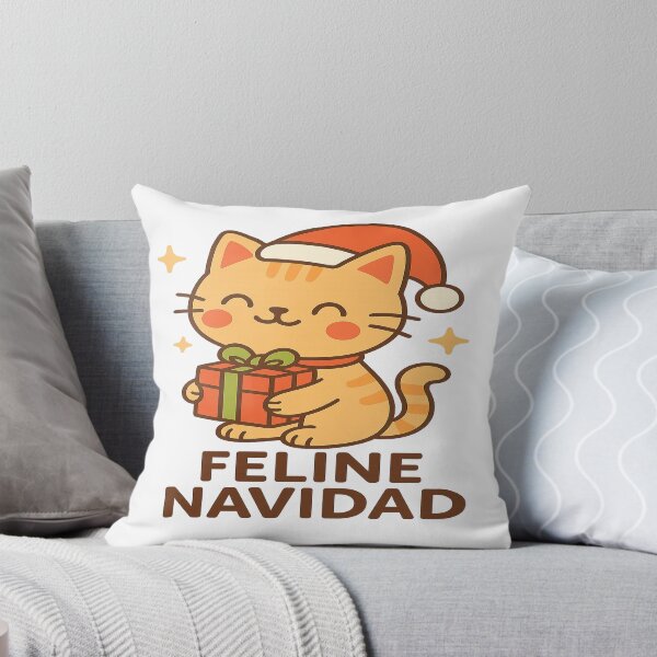 Item preview, Feline Navidad – Cute Kawaii Christmas Cat Design designed and sold by StyleLap.
