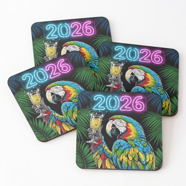 Item preview, Parrot with Sparkling Glass 2026 designed and sold by PetJoyPrintsCO.