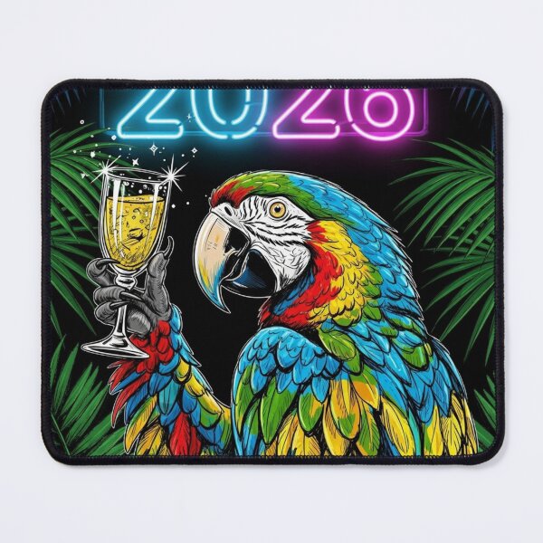 Item preview, Parrot with Sparkling Glass 2026 designed and sold by PetJoyPrintsCO.