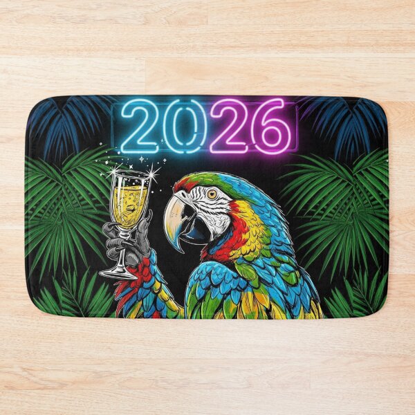 Item preview, Parrot with Sparkling Glass 2026 designed and sold by PetJoyPrintsCO.