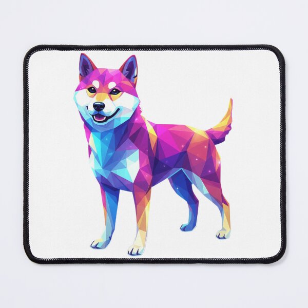 Item preview, Shiba Inu Pop Art Poligonal Arcoíris designed and sold by bsbd-action.