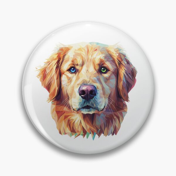 Item preview, Golden Retriever Low Poly – Belleza Dorada Geométrica designed and sold by bsbd-action.