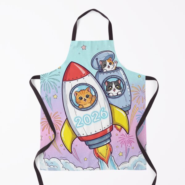 Item preview, Kittens in Rocket 2026 designed and sold by PetJoyPrintsCO.