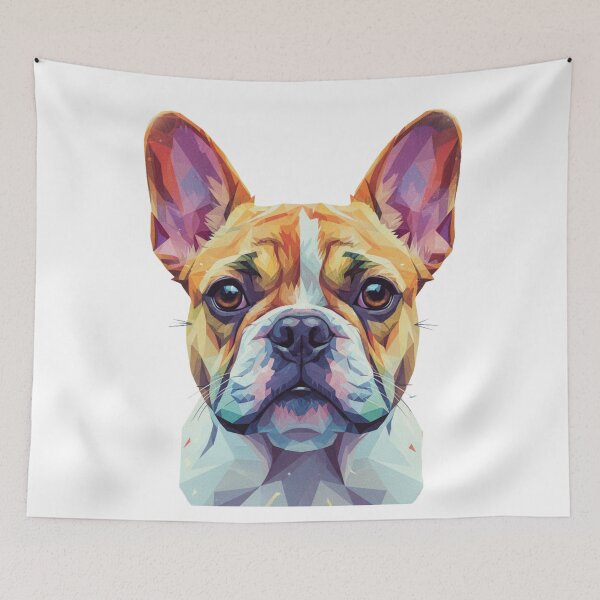 Item preview, Bulldog Francés Pop Art – Carisma en Polígonos designed and sold by bsbd-action.