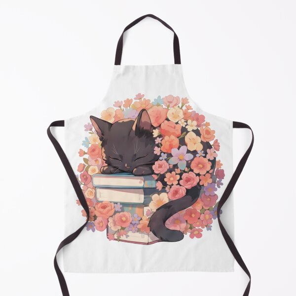 Item preview, Black Cat Sleeping on Books Sticker, Spring Flowers, Waterproof Vinyl, Book Lovers Gifts, Kindle Stickers, Reading Stickers, Cat lovers designed and sold by ezuldeen48.
