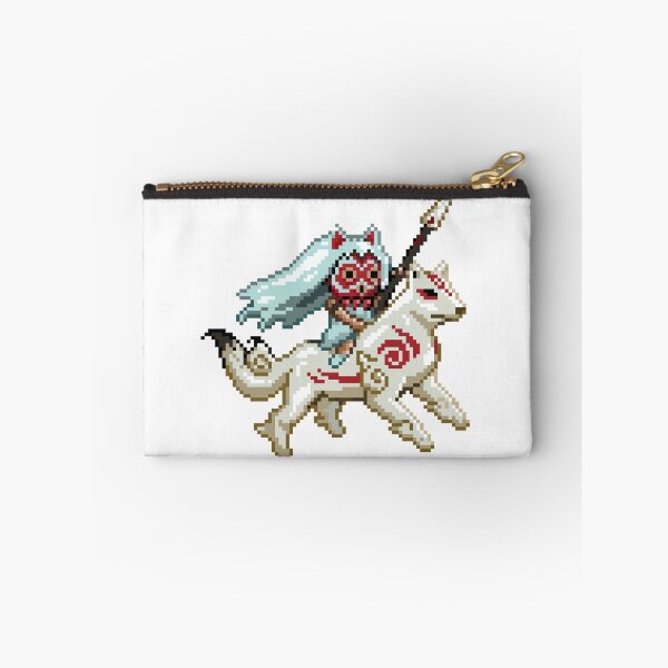 Item preview, Princess Mononoke x Okami Pixel Art designed and sold by PinkbeanArt.