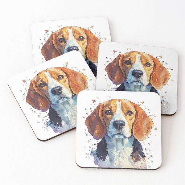 Item preview, Beagle Low Poly – El Cazador Más Tierno designed and sold by bsbd-action.