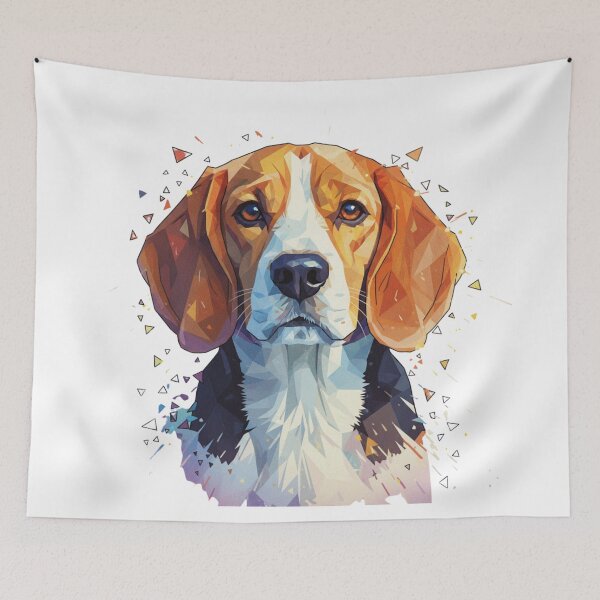Item preview, Beagle Low Poly – El Cazador Más Tierno designed and sold by bsbd-action.