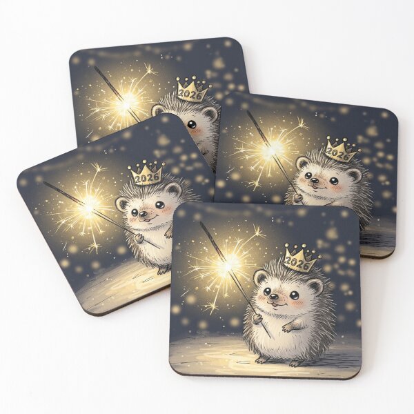 Item preview, Hedgehog with Sparkler 2026 designed and sold by PetJoyPrintsCO.