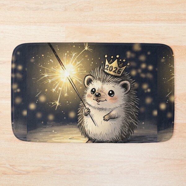 Item preview, Erizo con Bengala 2026 designed and sold by PetJoyPrintsCO.