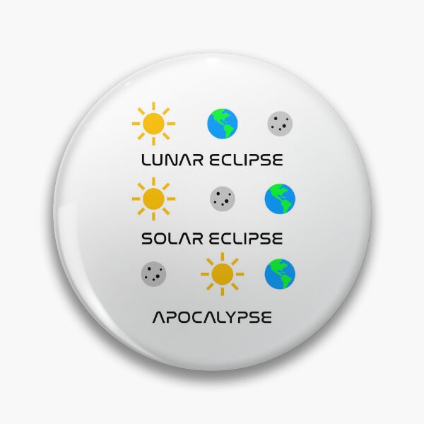 Artikelvorschau, Lustige, nerdige Mondfinsternis Sonnenfinsternis Apokalypse Mond Sonne Erdkundelehrer Schwarzer Text entworfen und verkauft von MathWare MathClips.