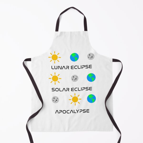 Item preview, Funny Nerdy Lunar Eclipse Solar Eclipse Apocalypse Moon Sun Earth Science Teacher Black Text designed and sold by MathWare MathClips.
