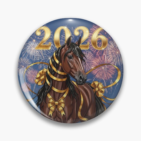 Item preview, Elegant New Year Horse 2026 designed and sold by PetJoyPrintsCO.