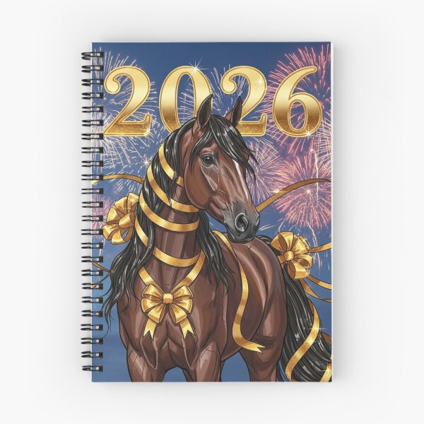 Item preview, Elegant New Year Horse 2026 designed and sold by PetJoyPrintsCO.