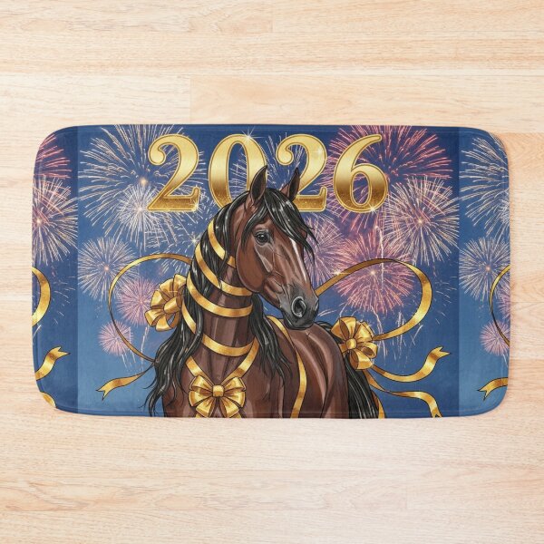 Item preview, Elegant New Year Horse 2026 designed and sold by PetJoyPrintsCO.