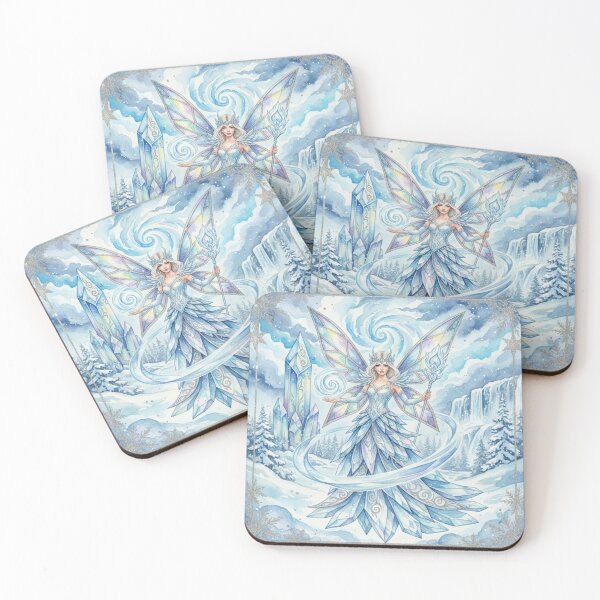 Item preview, Crystal Frost Seraphine – The Icebound Christmas Fairy designed and sold by Dream Bloom Gallery.