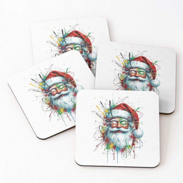 Item preview, Psychedelic Claus: Abstract Holiday Spirit designed and sold by Mind-Over-Mood.