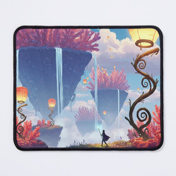 Item preview, The Lonely Traveler Traversing the Floating Coral Islands designed and sold by dewaaliverse.