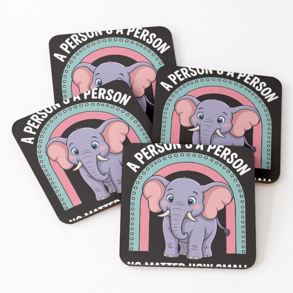 Item preview, Rainbow Elephant A Person Is A Person No Matter How Small designed and sold by LapFemile.
