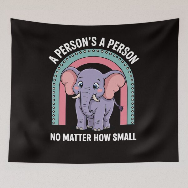 Item preview, Rainbow Elephant A Person Is A Person No Matter How Small designed and sold by LapFemile.