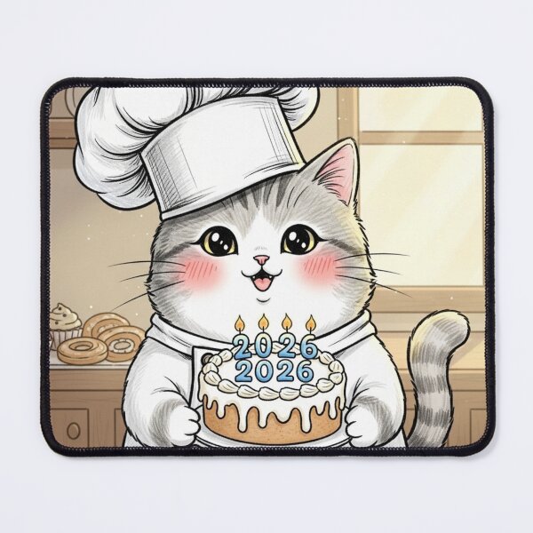 Item preview, Baker Cat 2026 Celebration designed and sold by PetJoyPrintsCO.