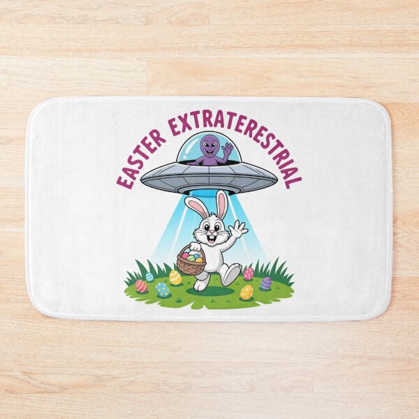 Item preview, Humorous Alien Easter Extraterrestrial Bunny UFO Whimsical designed and sold by chattsuede.