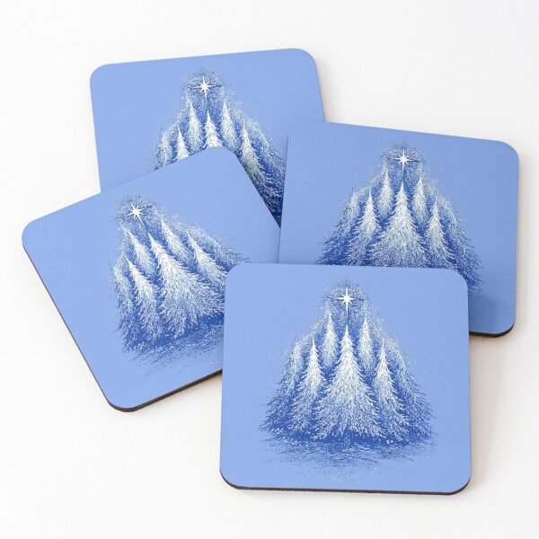 Item preview, Vintage Etching Of Pine Trees And Christmas Star designed and sold by bAIryBarn.