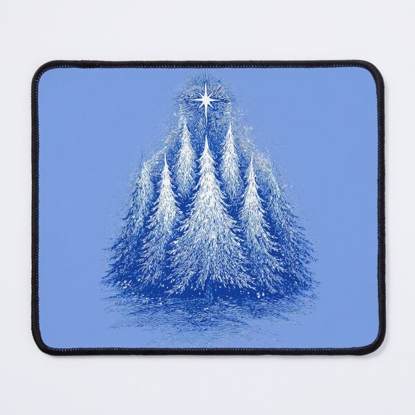 Item preview, Vintage Etching Of Pine Trees And Christmas Star designed and sold by bAIryBarn.